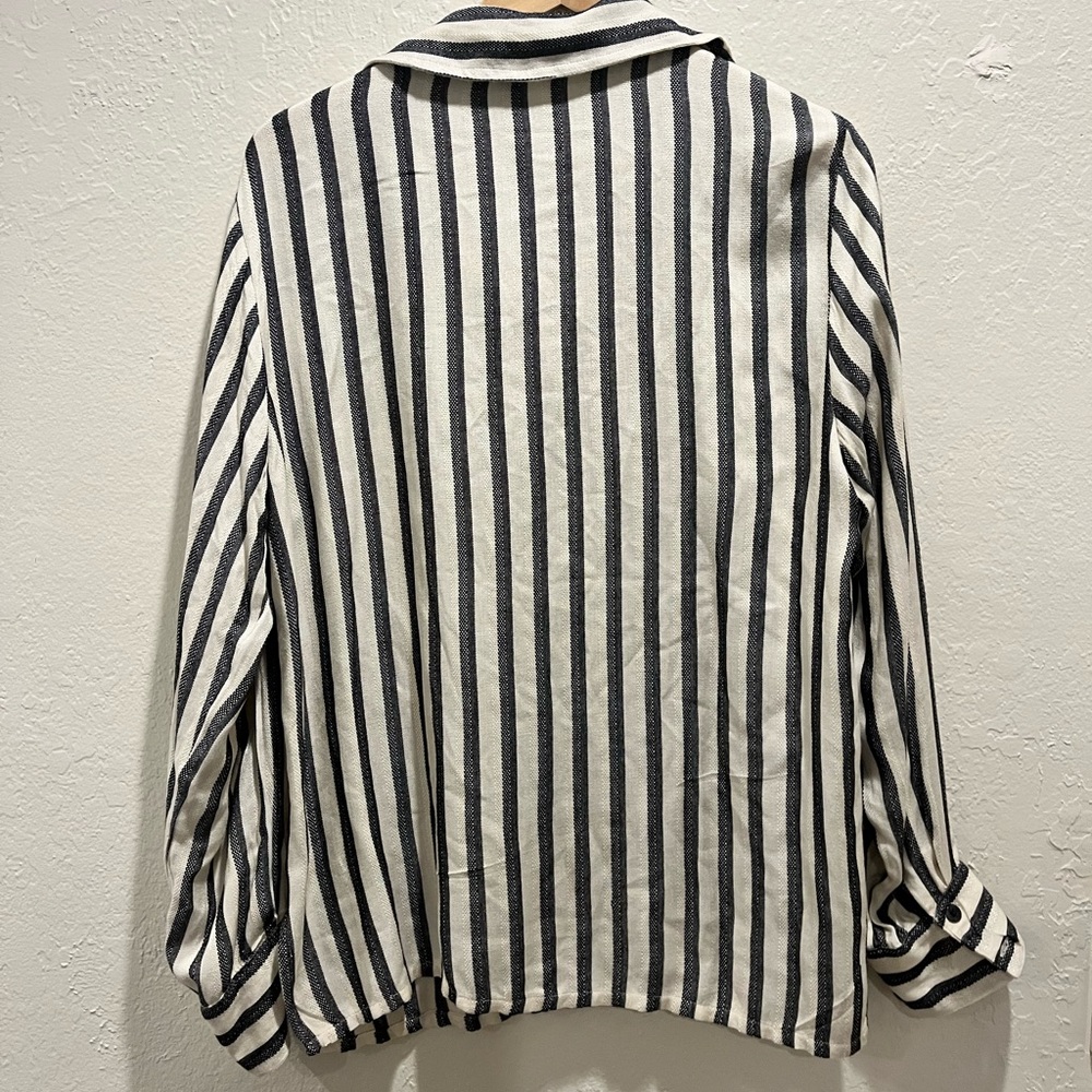 Astars Button Down Stripped Top - image 6